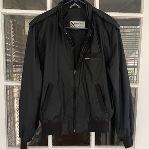 Vintage Members Only by Europe Craft Black Jacket Men’s Size 40 Rainbow Tag 1980